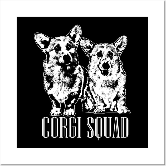 Corgi Squad- Welsh Corgi Wall Art by Nartissima